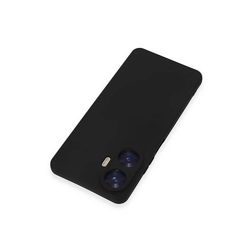 Realme C55 K�l�f Nano i�i Kadife Silikon - Siyah