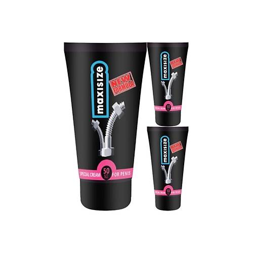Maxsize Maxi Size 3 Adet Cream Erke�e �zel 50 ml �ekillendirici Hareketleyici Krem
