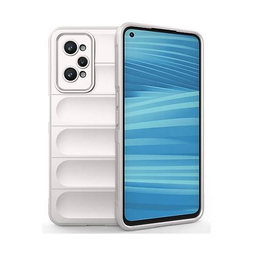 Realme GT2 5G K�l�f Optimum Silikon - Krem