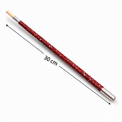 30 cm K�rm�z� Payetli Sigara Tutaca�� � 1920�ler Gatsby Parti Aksesuar�