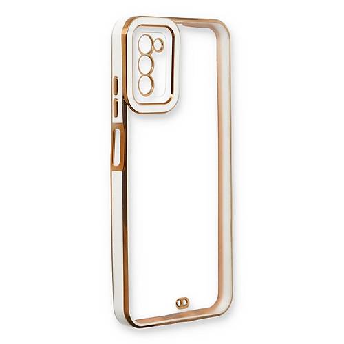 Galaxy A03S K�l�f Liva Lens Silikon - Beyaz