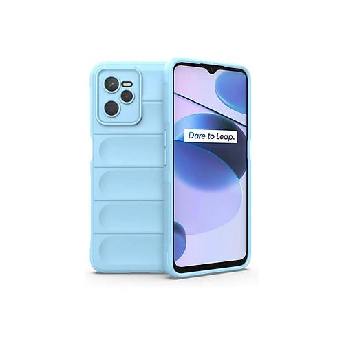 Realme C35 K�l�f Optimum Silikon - Sky Blue