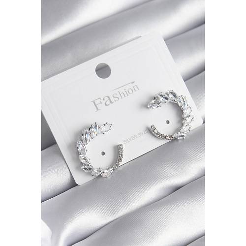 Pirin� G�m�� Renk Zirkon Ta�l� Kad�n K�pe