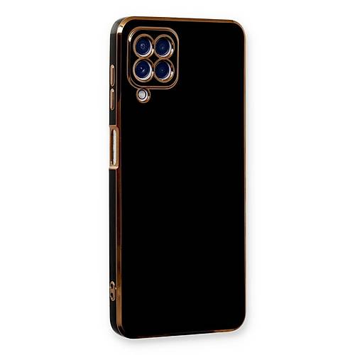 Galaxy A22 K�l�f Volet Silikon - Siyah