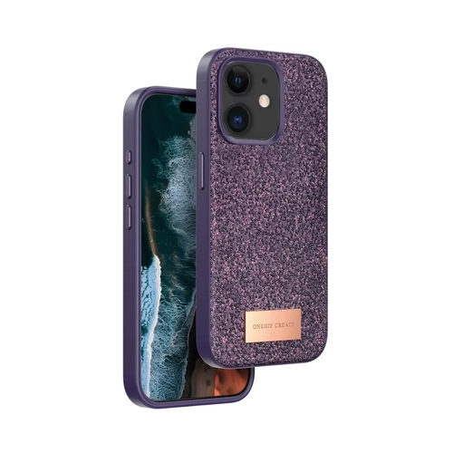 iPhone 11 Bright Simli Kapak - Derin Mor