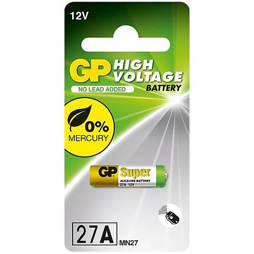 GP 27A 12V Alkalin Spesifik Ara� Kumanda Pili GP27A-C5
