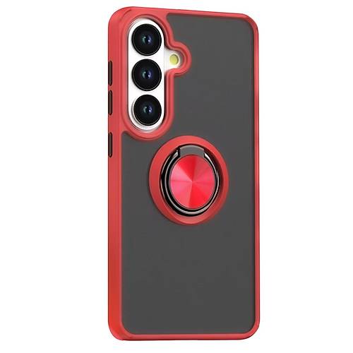 Galaxy S26 Plus Montreal Y�z�kl� Silikon Kapak - K�rm�z�