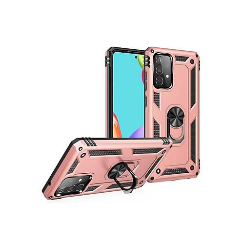 Galaxy A32 K�l�f Sofya Y�z�kl� Silikon Kapak - Rose