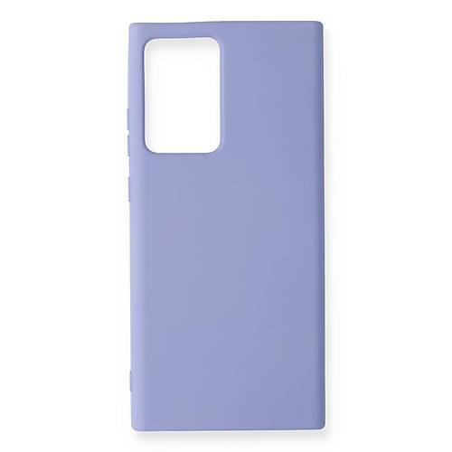 Galaxy Note 20 Ultra K�l�f Nano i�i Kadife Silikon - Lila