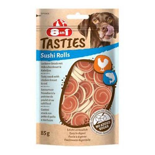 Tasties Sushi Rolls Tavuklu ve Bal�kl� Sushi K�pek �d�l� 85 Gr