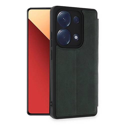 Redmi Note 13 Pro 4G K�l�f Flip Cover - Koyu Ye�il
