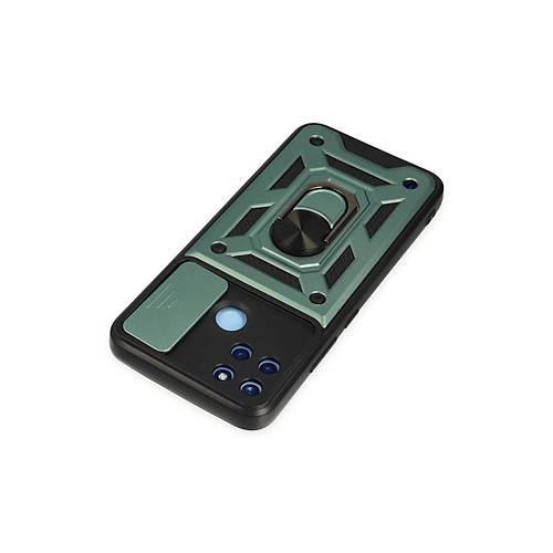 Realme C25Y K�l�f Pars Lens Y�z�kl� Silikon - Ye�il
