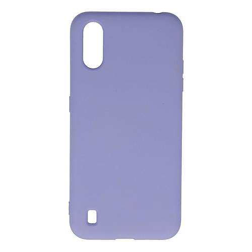 Galaxy A01 K�l�f Nano i�i Kadife Silikon - Lila