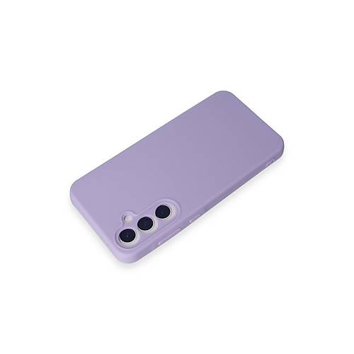 Galaxy A55 5G K�l�f Nano i�i Kadife Silikon - Lila
