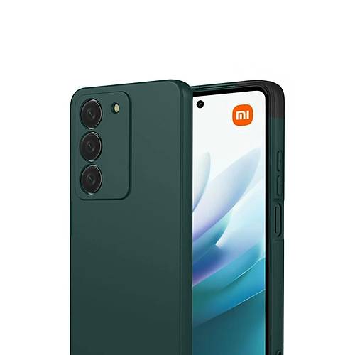 Redmi 15 4G First Silikon - Koyu Ye�il