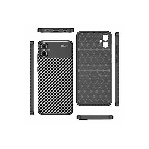 Galaxy A05 K�l�f Auto Focus Karbon Kapak - Siyah