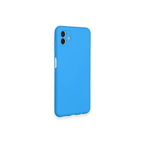 Galaxy A04 K�l�f Nano i�i Kadife Silikon - Mavi