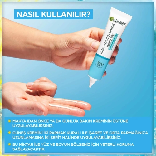 Y�z Bakim Kremi & Bha Niasinamid G�nl�k G�ne� Koruyucu Mat Doku SPF 50+
