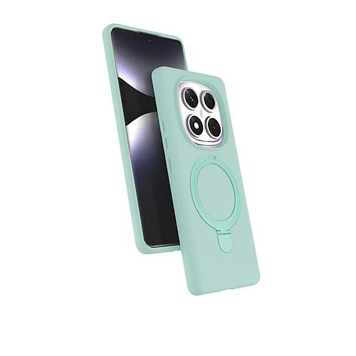 Redmi Note 14 Pro 5G Regal Magsafe Standl� Kapak - Su Ye�ili