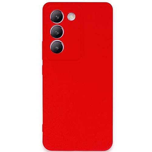 V30 Lite 4G K�l�f First Silikon - K�rm�z�