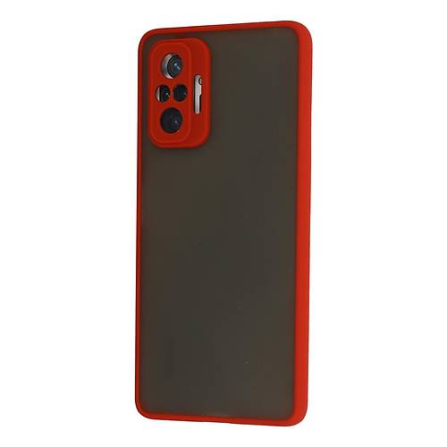 Redmi Note 10 Pro K�l�f Montreal Silikon Kapak - K�rm�z�