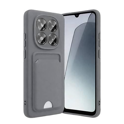 Redmi Note 15 Pro 5G Kelvin Kartvizitli Silikon - Gri