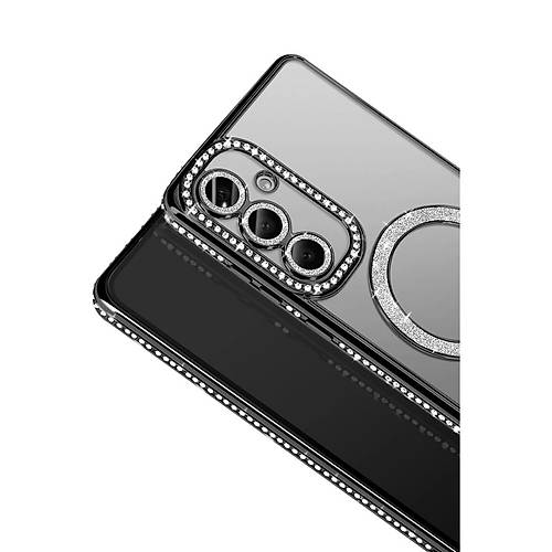 Galaxy A37 5G Joke Simli Magneticsafe K�l�f - Siyah