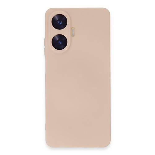 Realme C55 K�l�f Nano i�i Kadife Silikon - Pudra