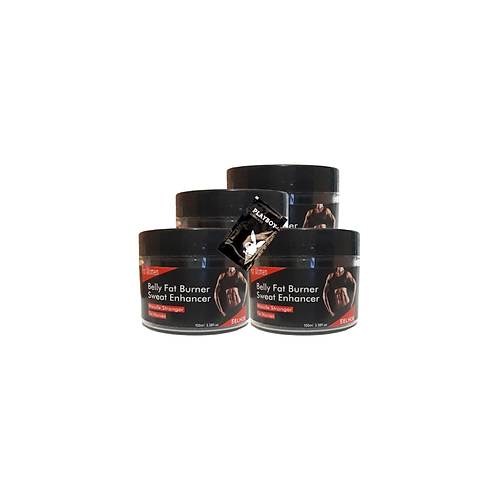 Belly fatBurner Sweat Enhancer Kad�nlar i�in krem 4x100 ml + 1 Adet Jel ile