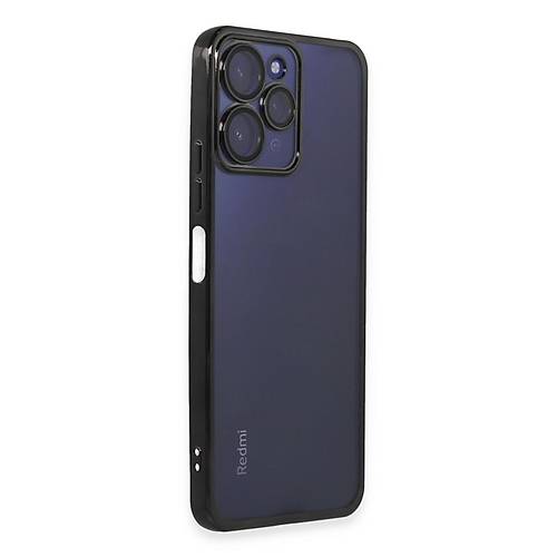 Redmi 12 K�l�f Razer Lensli Silikon - Siyah