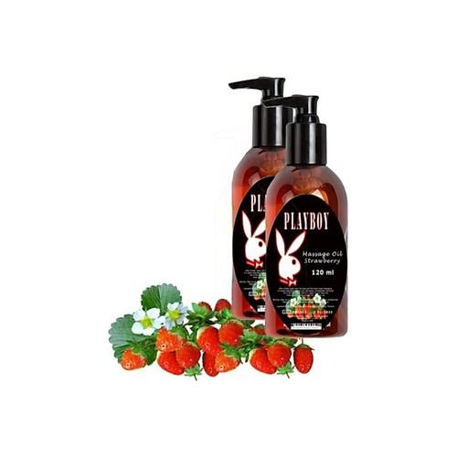 Strawberry Massage Oil 2 Adet �ilek Aromal� V�cut Masaj Ya��