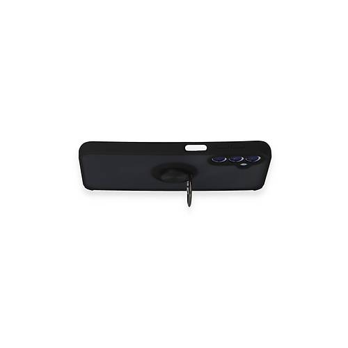 Galaxy M34 5G K�l�f Montreal Y�z�kl� Silikon Kapak - Siyah