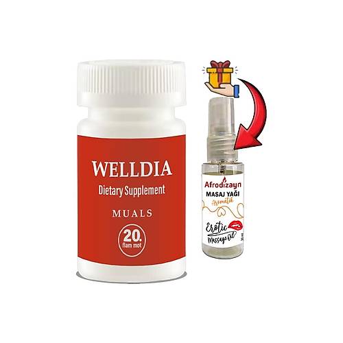 Welldia Prost Pro Caps 1 Kutu Erkeklere �zel form�ll� 20li Takviyelik Kaps�ller + Afrodizayn Ya��