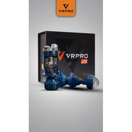 H4 Platinum Mercekli LED Far Ampul� 12V �ift Fazl� Uzun K�sa Fanl� Beyaz I��k