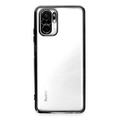 Redmi Note 10 K�l�f Razer Lensli Silikon - Siyah