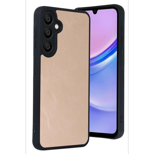 Galaxy A57 5G Aras Deri Kapak - Pudra