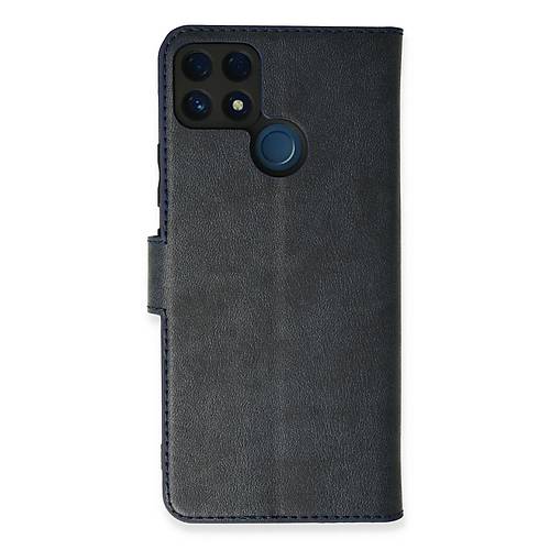 Realme C25 K�l�f Trend S Plus Kapakl� K�l�f - Lacivert