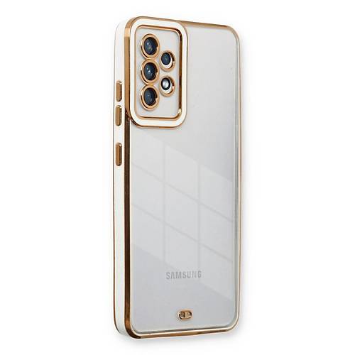 Galaxy A73 5G K�l�f Liva Lens Silikon - Beyaz