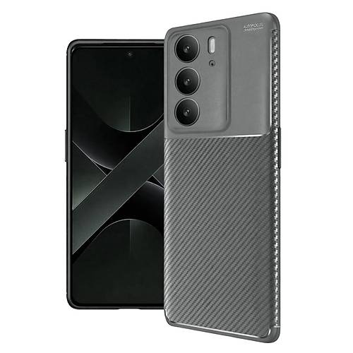 Realme C75 4G Auto Focus Karbon Kapak - Gri