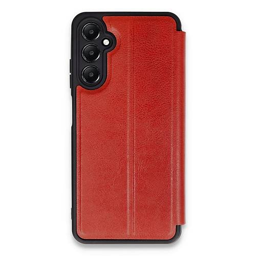 Galaxy A25 5G K�l�f Flip Cover - K�rm�z�