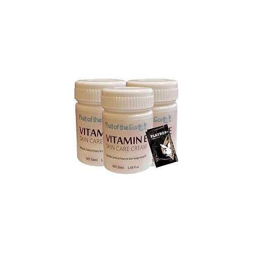 Fruit Of The Earth Cream Ya�lanma Kar��t� Bak�m Kremi 3x50 ml+1 Adet Jel ile