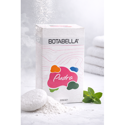 Botabella Pudra 500 ml Profesyonel V�cut Pudras� Ter �nleyici Ferahlat�c� Bak�m