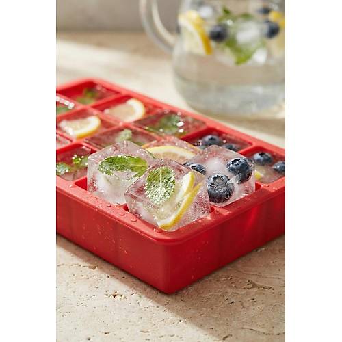 15 Hazneli Silikon Buz Kal�b� & �ok Ama�l� Buzluk Ve Dondurucu Organizeri 12x19 cm