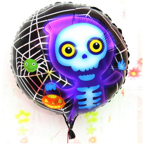 Halloween �skelet Hayalet Folyo Balon 18 in�