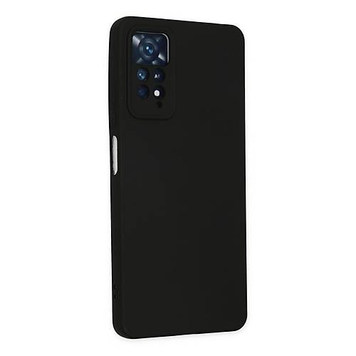 Redmi Note 11 Pro K�l�f Nano i�i Kadife Silikon - Siyah
