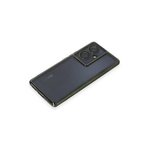 V29 Lite K�l�f Razer Lensli Silikon - Ye�il