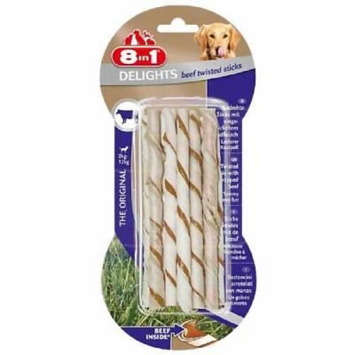 Delights Bones Biftekli Twested Sticks Burgu �ubu�u K�pek �d�l� 55 Gr