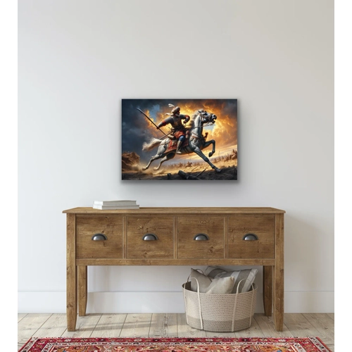 Atl� Osmanl� Askeri Kanvas Tablo 70x100cm