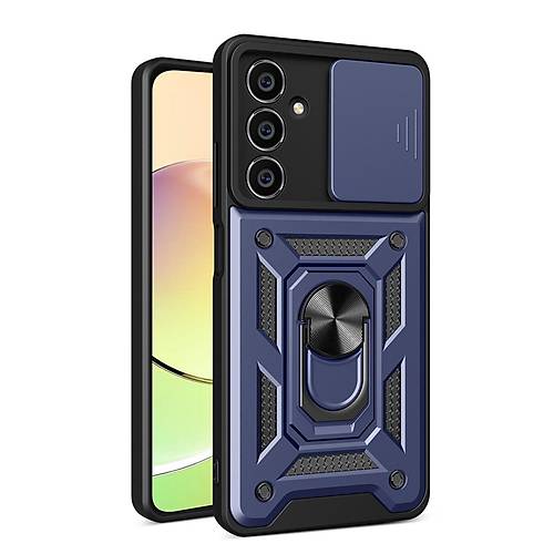 Galaxy A05 K�l�f Pars Lens Y�z�kl� Silikon - Lacivert