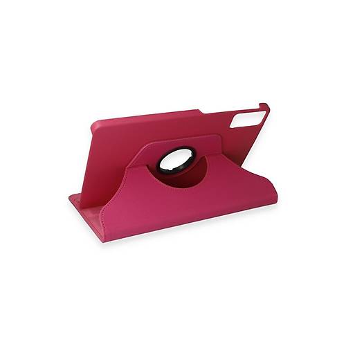 Redmi Pad SE K�l�f 360 Tablet Deri K�l�f - Pembe